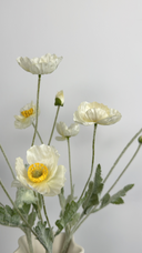 Artificial Poppy - White