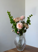 Bells With Champagne Dahlia Bouquet