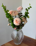 Bells With Champagne Dahlia Bouquet