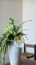 Hydrangea and Anthurium Green Bouquet