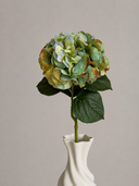 Artificial Hydrangea Flower - Dark Green