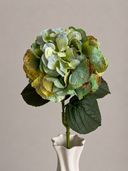 Artificial Hydrangea Flower - Dark Green