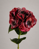 Artificial Hydrangea Flower - Red