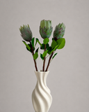 Artificial King Protea Flower - Green