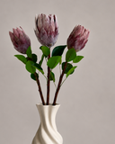 Artificial King Protea Flower - Red