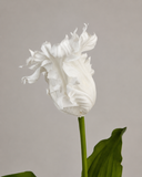 Artificial Large Parrot Tulip - White