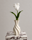 Artificial Large Parrot Tulip - White