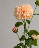 Artificial Dhalia 4 Heads- Champagne