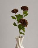 Artificial Snowball Hydrangea - Brown