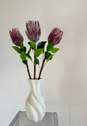 Artificial King Protea Flower - Red