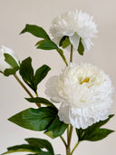 Artificial Peony Flower - White