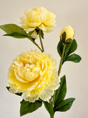 Artificial Peony Flower - Yellow