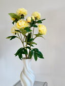 Artificial Peony Flower - Yellow