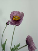 Artificial Poppy Flower - Dark Purple