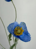Artificial Poppy Flower - Dark Blue