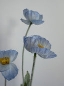 Artificial Poppy Flower - Blue