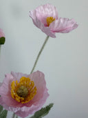 Artificial Poppy Flower - Light Pink