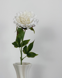 Artificial Single Peony Flower - White