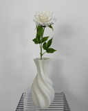 Artificial Single Peony Flower - White