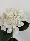 Artificial Hydrangea Flower - White