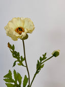 Artificial Large Poppy Flowers - White