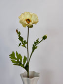 Artificial Large Poppy Flowers - White