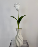 Artificial Large Parrot Tulip - White
