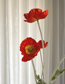 Artificial Poppy - Dark Orange