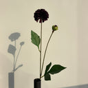 Artificial Small Dahlia Flower, Black Purple